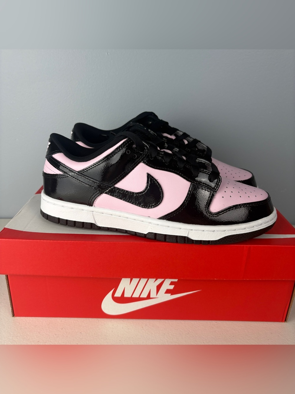 Nike Dunk Low 'Pink Foam Black' Sneakers Shoes DJ9955-600 Women's Sz 9